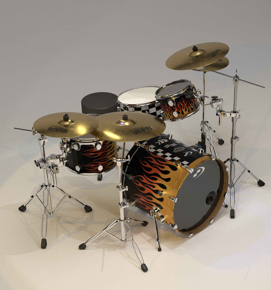 GARAGE V2 CHROME Drum Wrap – Dare Decals